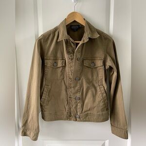 EUC Pendleton Green Cropped Trucker Jacket. Size XXS.